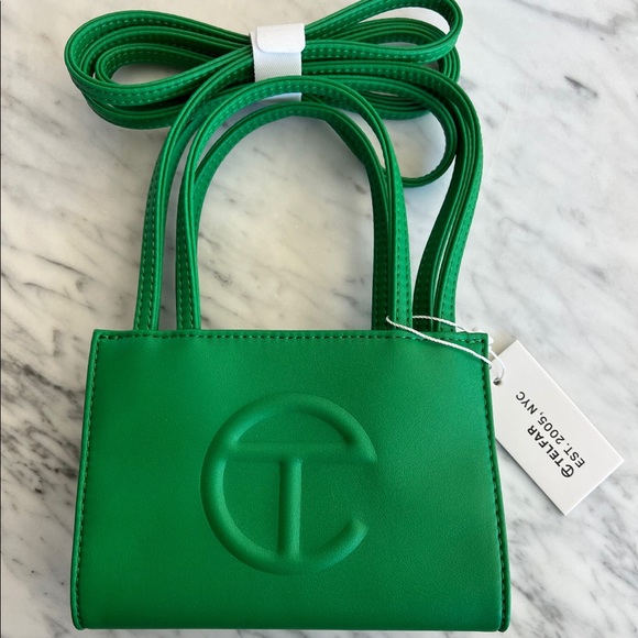 Telfar Handbags - Small Telfar Green Screen Shopping Bag Brand New